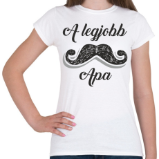 PRINTFASHION A legjobb apa - Női póló - Fehér