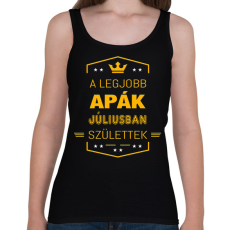 PRINTFASHION A legjobb apák július - Női atléta - Fekete