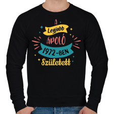 PRINTFASHION A legjobb ápoló - Évszámmal - Férfi pulóver - Fekete férfi pulóver, kardigán