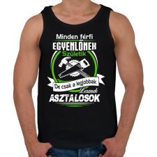PRINTFASHION A legjobb asztalos - Férfi atléta - Fekete atléta, trikó