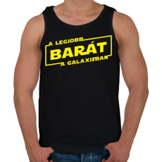 PRINTFASHION A legjobb barát a galaxisban - Férfi atléta - Fekete