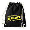 PRINTFASHION A legjobb barát a galaxisban - Sportzsák, Tornazsák - Fekete