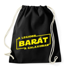 PRINTFASHION A legjobb barát a galaxisban - Sportzsák, Tornazsák - Fekete tornazsák