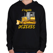 PRINTFASHION A legjobb dózeres - Gyerek kapucnis pulóver - Fekete gyerek pulóver, kardigán