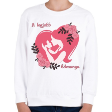 PRINTFASHION A legjobb édesanya - Gyerek pulóver - Fehér gyerek pulóver, kardigán