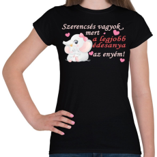 PRINTFASHION A legjobb édesanya! - Női póló - Fekete