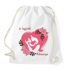 PRINTFASHION A legjobb édesanya - Sportzsák, Tornazsák - Fehér tornazsák