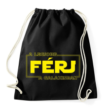 PRINTFASHION A legjobb férj a galaxisban - Sportzsák, Tornazsák - Fekete tornazsák