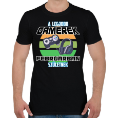 PRINTFASHION A legjobb Gamerek  - Férfi póló - Fekete