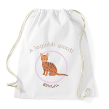 PRINTFASHION A legjobb gazdi - Bengal - Sportzsák, Tornazsák - Fehér tornazsák