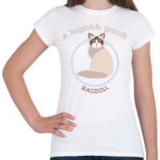 PRINTFASHION A legjobb gazdi - Ragdoll - Női póló - Fehér