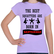 PRINTFASHION A legjobb guggolók szeptemberben születnek - Női póló - Viola női póló