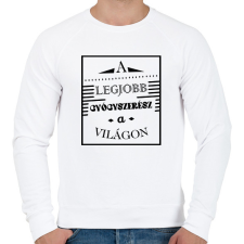 PRINTFASHION A legjobb gyógyszerész - Férfi pulóver - Fehér férfi pulóver, kardigán