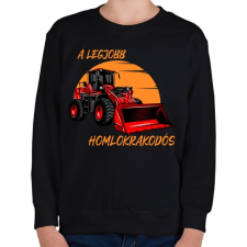 PRINTFASHION A legjobb homlokrakodós - Gyerek pulóver - Fekete gyerek pulóver, kardigán