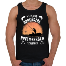 PRINTFASHION a legjobb horgászok - Férfi atléta - Fekete
