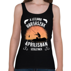 PRINTFASHION a legjobb horgászok - Női atléta - Fekete