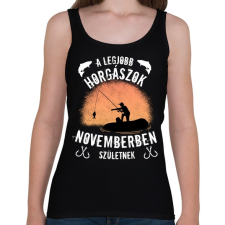 PRINTFASHION a legjobb horgászok - Női atléta - Fekete női trikó