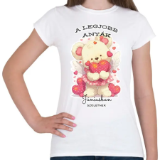 PRINTFASHION A legjobb Júniusi Anya szülinap - Női póló - Fehér női póló