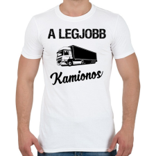 PRINTFASHION A legjobb kamionos - Férfi póló - Fehér férfi póló