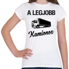 PRINTFASHION A legjobb kamionos - Női póló - Fehér