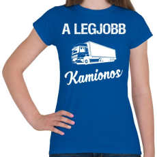 PRINTFASHION A legjobb kamionos - Női póló - Királykék