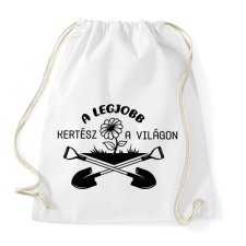 PRINTFASHION A legjobb kertész a világon - Sportzsák, Tornazsák - Fehér tornazsák