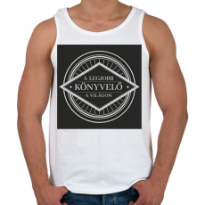 PRINTFASHION A legjobb könyvelő a világon - Férfi atléta - Fehér