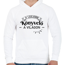 PRINTFASHION A legjobb könyvelő a világon - Férfi kapucnis pulóver - Fehér női pulóver, kardigán