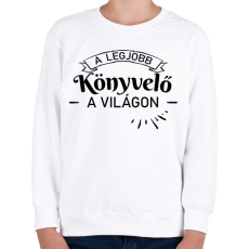 PRINTFASHION A legjobb könyvelő a világon - Gyerek pulóver - Fehér