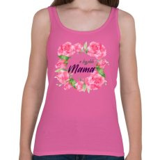 PRINTFASHION A legjobb Mama - Női atléta - Rózsaszín