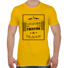 PRINTFASHION A legjobb mentős - Férfi póló - Sárga férfi póló