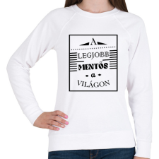 PRINTFASHION A legjobb mentős - Női pulóver - Fehér női pulóver, kardigán
