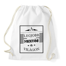 PRINTFASHION A legjobb mentős - Sportzsák, Tornazsák - Fehér tornazsák