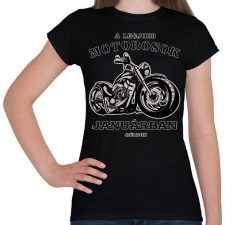 PRINTFASHION a legjobb motorosok - Női póló - Fekete női póló