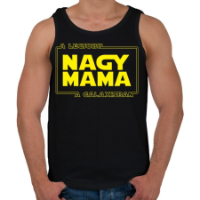 PRINTFASHION A legjobb nagymama a galaxisban - Férfi atléta - Fekete atléta, trikó