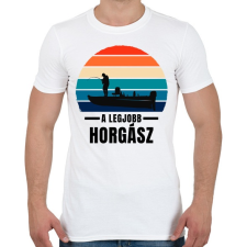 PRINTFASHION A legjobb pecás - Férfi póló - Fehér férfi póló