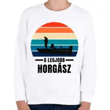PRINTFASHION A legjobb pecás - Gyerek pulóver - Fehér gyerek pulóver, kardigán