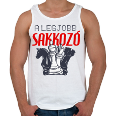 PRINTFASHION A legjobb sakkjátékos - Férfi atléta - Fehér