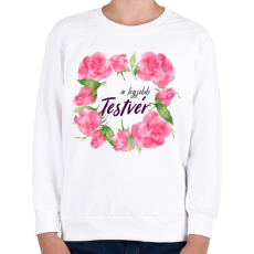 PRINTFASHION A legjobb testvér - Gyerek pulóver - Fehér