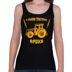 PRINTFASHION A legjobb traktoros apuka - Női atléta - Fekete