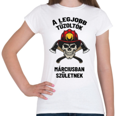 PRINTFASHION A legjobb tűzoltók - Női póló - Fehér