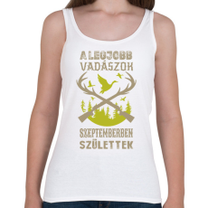 PRINTFASHION A legjobb vadászok szeptemberben születtek - Női atléta - Fehér