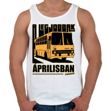 PRINTFASHION A Legjobbak - Férfi atléta - Fehér atléta, trikó