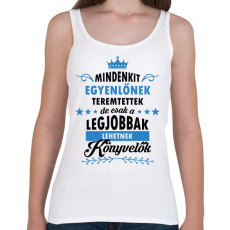 PRINTFASHION A legjobbak lehetnek könyvelők - Női atléta - Fehér