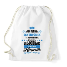 PRINTFASHION A legjobbak lehetnek könyvelők - Sportzsák, Tornazsák - Fehér tornazsák