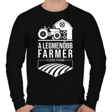 PRINTFASHION A legmenőbb farmer - Férfi pulóver - Fekete férfi pulóver, kardigán