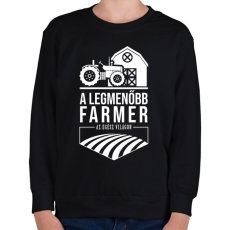 PRINTFASHION A legmenőbb farmer - Gyerek pulóver - Fekete