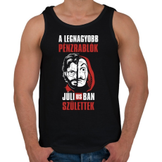 PRINTFASHION A legnagyobb pénzrablók júliusban születtek - Férfi atléta - Fekete