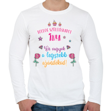 PRINTFASHION A legszebb ajándékod - Férfi hosszú ujjú póló - Fehér férfi póló