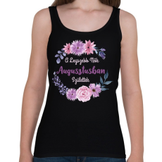 PRINTFASHION A legszebb nők augusztusban születtek - Női atléta - Fekete